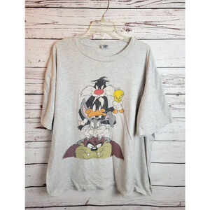 VTG Sherry Sylvester Tweety Daffy Taz That's All Single Stitch T-Shirt Men's OS